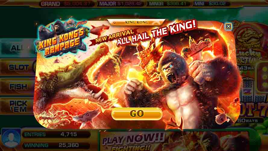 NEW Golden Dragon Play GD Mobi King Kings Rampage