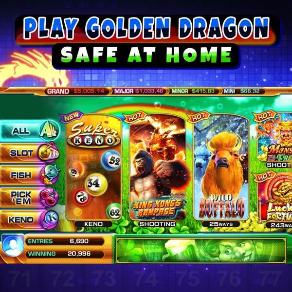 PlayGD SUPER KENO PLAY GOLDEN DRAGON Safe At Home
